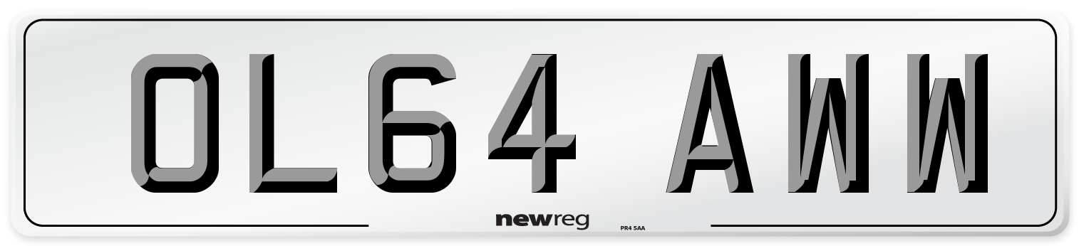 OL64 AWW Number Plate from New Reg